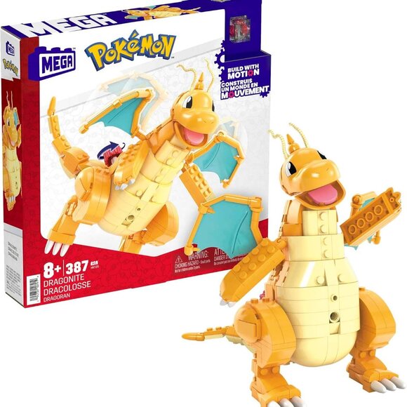 NEW Dragonite MEGA Pokémon Action Figure Building Toys Set LEGO COMPATIBLE 387 P - Picture 1 of 10